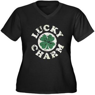  Women's Plus Size Lucky Charm Graphic T shirt