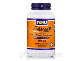 Phase 2 500 mg   120 Vegetarian Capsules by NOW