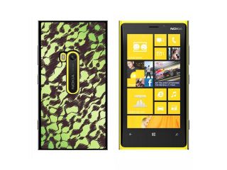 Scribbles Green Gray   Snap On Hard Protective Case for Nokia Lumia 920