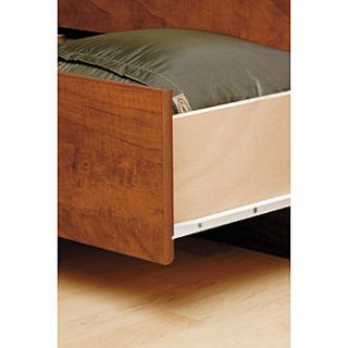 Prepac Cherry Tall Twin Captain’s Platform Storage Bed with 6