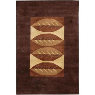 Chandra Dream Chocolate Dark Brown/Gold/Brown 5 ft. x 7 ft. 6 in. Indoor Area Rug DRE3109 576