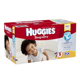 Huggies  Snug & Dry Diapers, Size 5, 120ct