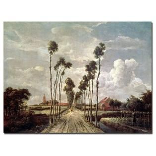 Trademark Fine Art  35x47 inches Meindert Hobbema The Avenue at