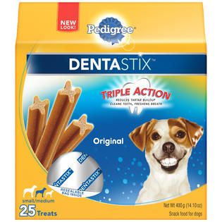 Pedigree Dentastix Original Small/Medium Treats for Dogs 14.1 OZ STAND