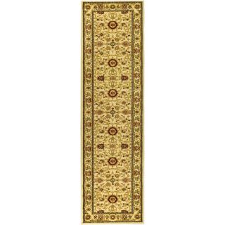 Safavieh Lyndhurst Ivory and Ivory Rectangular Indoor Machine Made Runner (Common 2 x 16; Actual 27 in W x 192 in L x 0.5 ft Dia)