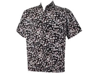 La Leela 100% Cotton Brown Leopard Print Beach Hawaiian Shirt for Men's  M