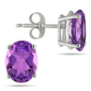 Szul Jewelry Oval Cut Gemstone Stud Earrings