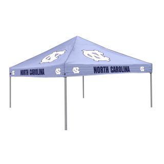 Logo Chairs Tailgating Tent 9 ft W x 9 ft L Square NCAA University of North Carolina Tar Heels Steel Pop Up Canopy