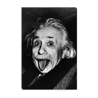 iCanvas Albert Einstein, Sticking His Tongue Out Print on Canvas