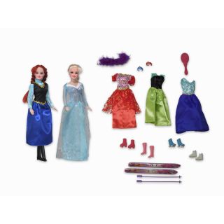 Twin Snow Princesses with Outfits and Accessories   17501890