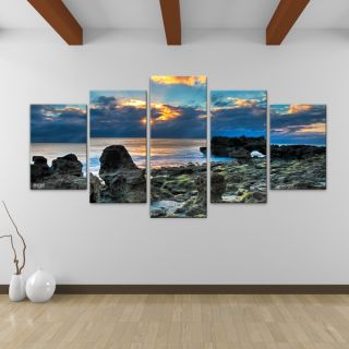 Bruce Bain Sun Rise 5 piece Canvas Wall Art   Shopping