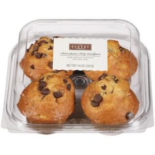 The Bakery At  Chocolate Chip Muffins, 14 oz