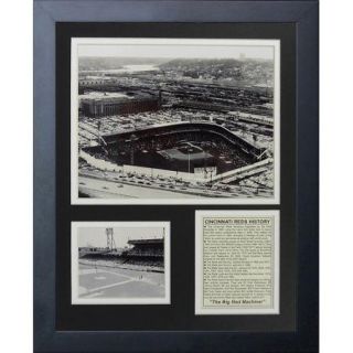 Legends Never Die Cincinnati Reds   Crosley Field Framed Memorabilia
