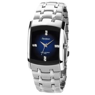 Armitron Armitron Mens Swarovski Crystal Accented Degrade Dial Silver