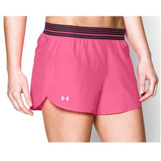 Under Armour HeatGear Perfect Pace Shorts   Womens   Running   Clothing   Sky Blue/Navy Seal/Reflective