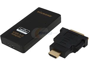 Diamond Multimedia  BVU3500H  USB 3.0/2.0 to HDMI/DVI Adapter, Multiple Display Monitor up to 2560 x 1600 including 1080P (Display Link DL 3500)