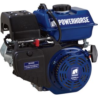 Powerhorse OHV Horizontal Engine — 208cc, 3/4in. (19.05) x 2 19/64in. (58.5mm) Shaft  Powerhorse Engines