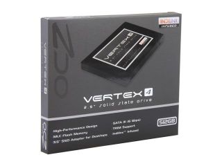 OCZ Vertex 4 2.5" 512GB SATA III MLC Internal Solid State Drive (SSD) VTX4 25SAT3 512G.M