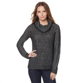 DKNY Jeans Cowl Neck Sweater with Ribbed Back   7782778
