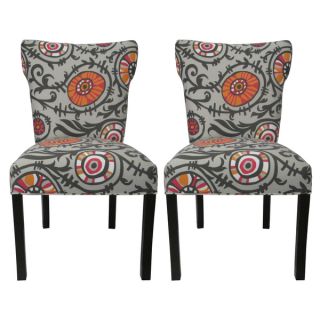 HomePop Parson Deluxe Multi color Ikat Dining Chairs (Set of 2)