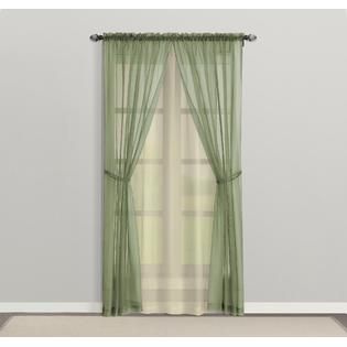The Great Find 5 pc Sheer Panel Set Sage 84 Length   Home   Home