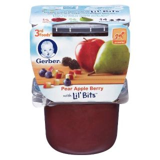 Gerber 3rd Foods Pear Apple Berry 2   5oz Packs