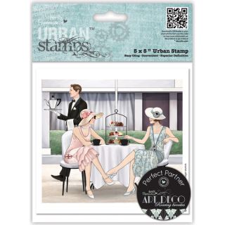 Papermania Art Deco Urban Stamps 5X5 Afternoon Tea   16227302