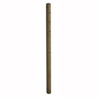 4 in. x 4 in. x 8 ft. Pressure Treated Round Fence End Post 73040803