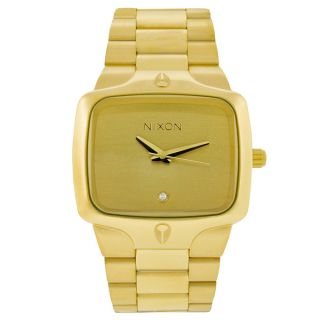 Nixon Mens Gold Tone Player Watch   14681755   Shopping