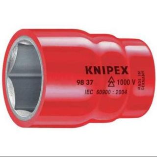 Knipex 3/8" Drive, 1 11/16", Socket, Chrome Vanadium, 98 37 10