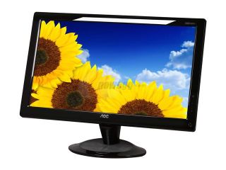 AOC 2036Sa Piano black Glossy 20" 5ms Widescreen LCD Monitor 250 cd/m2 DC 60000:1 Built in Speakers