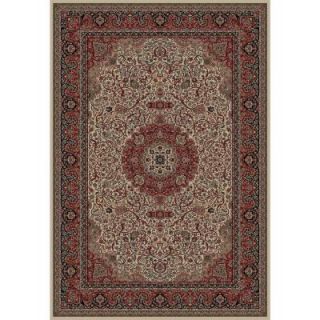 Concord Global Trading Persian Classics Isfahan Ivory 2 ft. 7 in. x 5 ft. Accent Rug 20323