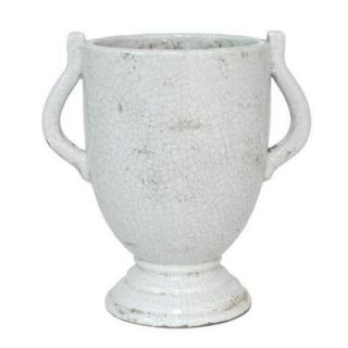 Home Decorators Collection Sassari Antique White Small Vase 1942700410