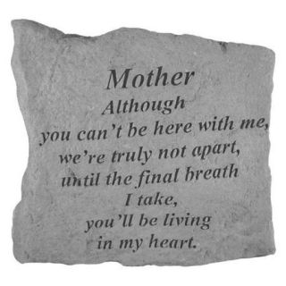 Although You Can't Be Here Memorial Stone With Personalized Header