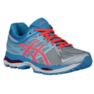 ASICS� GEL Cumulus 17   Womens   Running   Shoes   Silver/Hot Pink/Turquoise