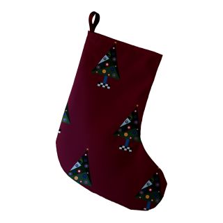 Crazy Christmas Decorative Holiday Print Stocking by e by design