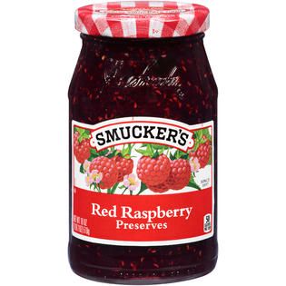 Smuckers Red Raspberry Preserves 18 OZ JAR