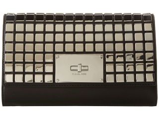 michael michael kors natalia tile clutch black