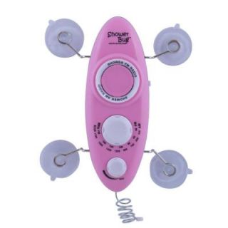 Zadro Showerbug 2.0 AM/FM Radio in Pink SB02P