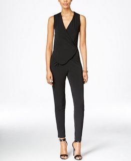 Bar III Sleeveless Draped Jumpsuit, Only at   Pants & Capris