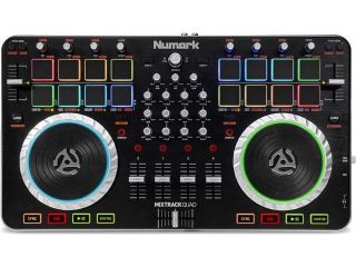 Numark Mixtrack Quad 4 Channel DJ Controller with Audio I/O
