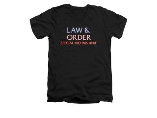 Law & Order SVU Logo Mens V Neck Shirt