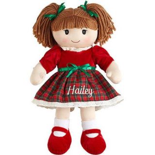 Personalized Christmas Rag Dolls, Available in 6 Styles