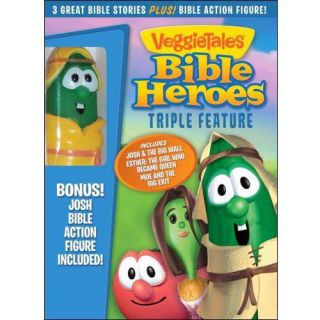 VeggieTales Bible Heroes Triple Feature   Josh & The Big Wall / Esther The Girl Who Became Queen / Abe And The Amazing Promise (Josh Bible Action Figure Included) (Widescreen)