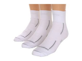 Wrightsock DL Stride Qtr 3 Pair Pack White