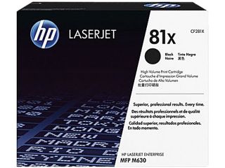 HP 81X LaserJet Toner Cartridge (CF281X) High Yield; Black