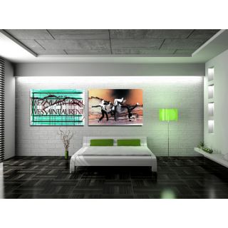 Why SL Neon Drip Green Canvas Art by Fluorescent Palace