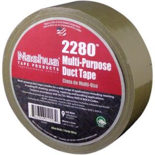 Nashua Tape 1.89 in. x 60.1 yds. 2280 Multi Purpose Olive Drab Duct Tape 1198641