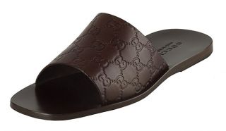 Gucci Mens Leather Guccissima Sandals  ™ Shopping   Top