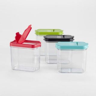 Plastic Mini Keepers Storage Containers, Set of 4